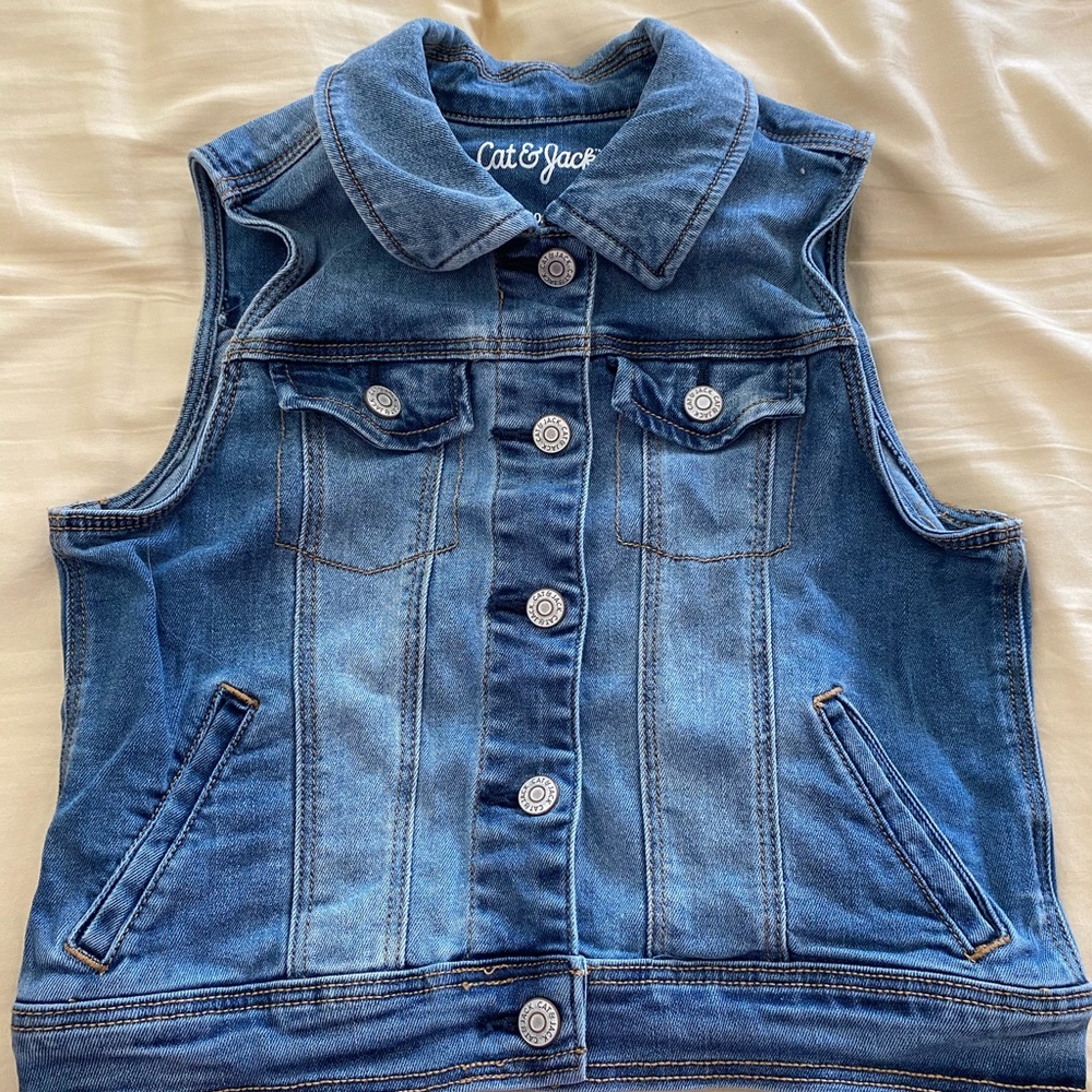 Cat & Jack Girls Denim Vest